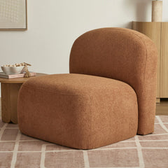 Luca Block Accent Chair Pumpkin