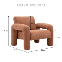 Matilda Armchair Rust