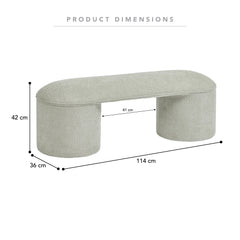 Sarah Ottoman Bench Sage