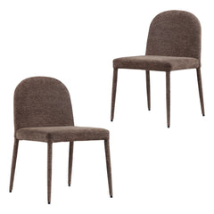 Set of 2 Toledo Dining Chairs Chocolate