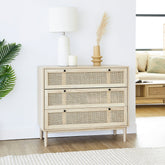 Oahu Rattan Chest of 3 Drawers Natural