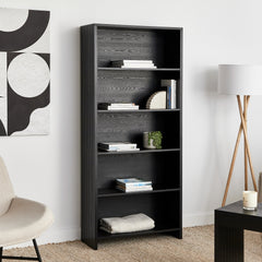 Harper 5 Tier Bookshelf Black