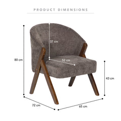 Remy Accent Chair Chocolate