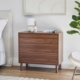Norquay Chest of 3 Drawers Walnut