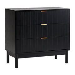 Apia Chest of 3 Drawers Black