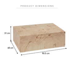Isla Burl Look Coffee Table