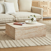 Isla Travertine Look Coffee Table