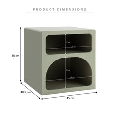Santorini Bedside Table Green