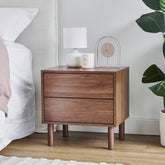 Norquay Bedside Table Walnut