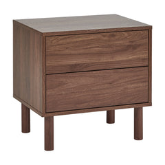 Norquay Bedside Table Walnut