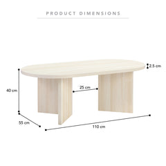 Norquay Coffee Table Light Oak