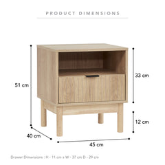 Apia Bedside Table Natural (Set of 2)