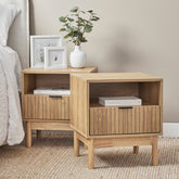 Apia Bedside Table Natural (Set of 2)