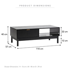 Apia Coffee Table Black