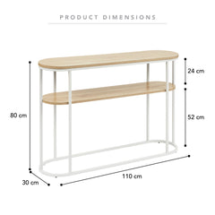 Sonoma Console Table White (110cm)