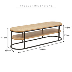 Sonoma Entertainment Unit Black (140cm)