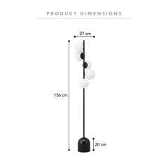 Mateo Cluster Floor Lamp Black