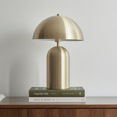 Mushroom Table Lamp Gold