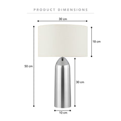 Callisto Table Lamp Chrome (Set of 2)