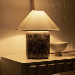 Blake Marble Table Lamp Cocoa