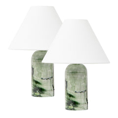 Arabella Marble Table Lamp Jade (Set of 2)