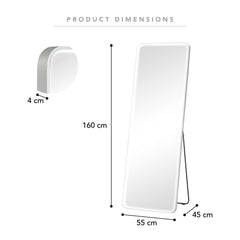 Front Illuminated 160cm LED Standing Mirror