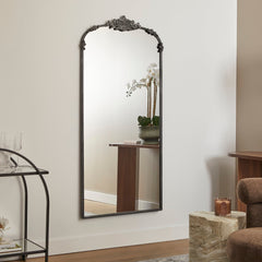 Florence 160cm Baroque Mirror Black