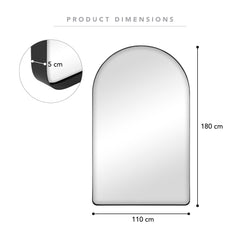 Arden 180cm Arch Mirror Black