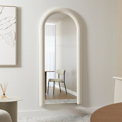 Gigi 180cm Gloss Arch Mirror Cream