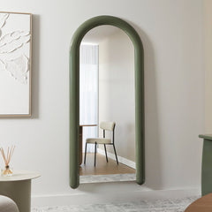 Gigi 180cm Gloss Arch Mirror Green