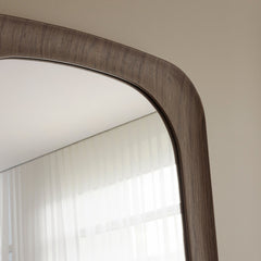 Rue 180cm Rectangle Mirror Walnut