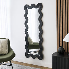 Lulu 160cm Floor Mirror Black