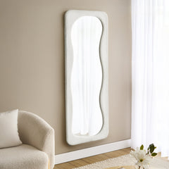 Rhia 160cm Floor Mirror White