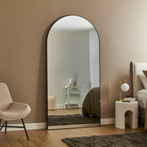 Cindy XXL 200cm Arch Mirror Black