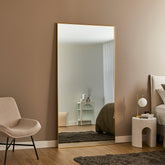 Elle XXL 200cm Rectangle Mirror Gold