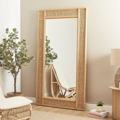 Cove Rattan 180cm Rectangle Mirror