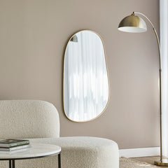Sage 110cm Organic Mirror Gold