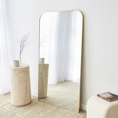 Ivy 165cm Rounded Mirror Gold