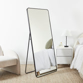 Elle 160cm Rectangle Mirror Black