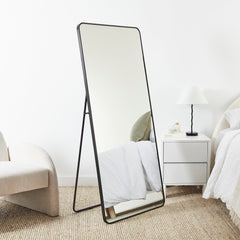 Elle 160cm Rectangle Mirror Black