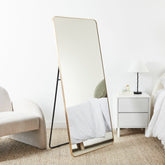 Elle 160cm Rectangle Mirror Gold