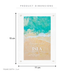 Isla Set of 2 15x11cm Acrylic Photo Frames
