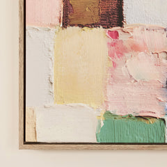 Pastel Blocks Wall Art 82x82cm