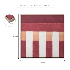 Terracotta Columns Wall Art 82x82cm