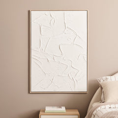 Field in White Wall Art 70x100cm