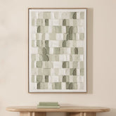 Sage Bricks Wall Art 70x100cm