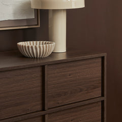 Auggie Chest of 3 Drawers Walnut