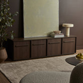 Auggie Entertainment Unit Walnut (180cm)