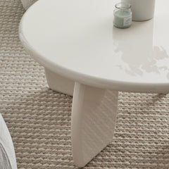 Charlie Gloss Coffee Table Cream