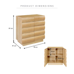 Elsene 2 Door Buffet Natural (78cm)